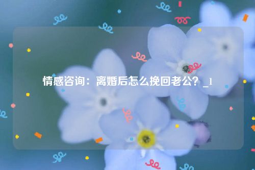 情感咨询：离婚后怎么挽回老公？_1