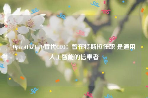 OpenAI女CTO暂代CEO：曾在特斯拉任职 是通用人工智能的信奉者