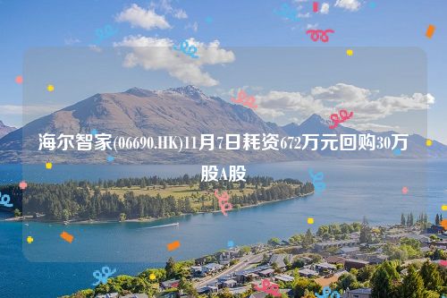 海尔智家(06690.HK)11月7日耗资672万元回购30万股A股