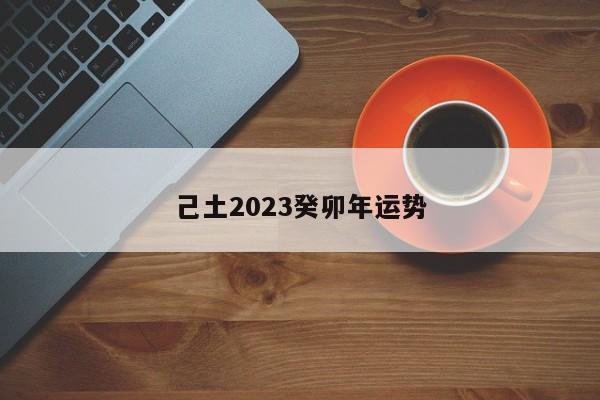 己土2023癸卯年运势